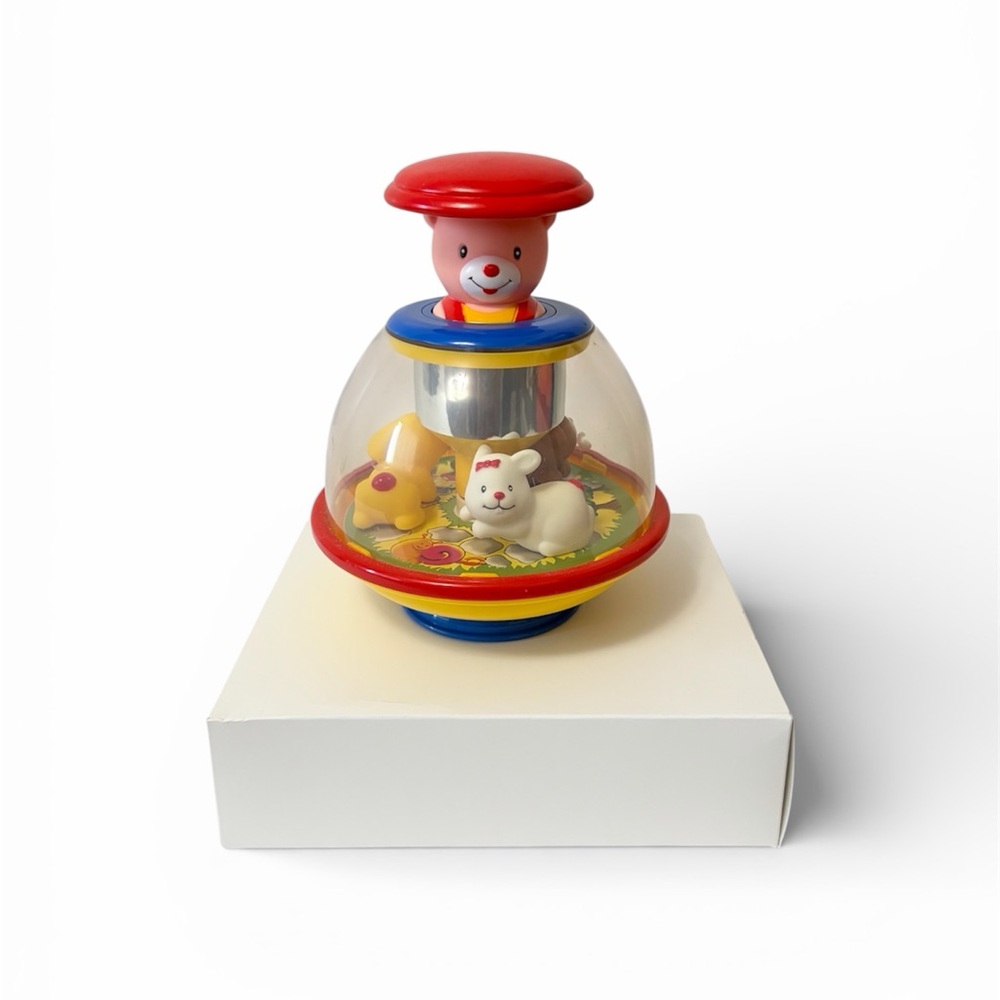 90s Vintage Redbox Toy Push & Spin Toy